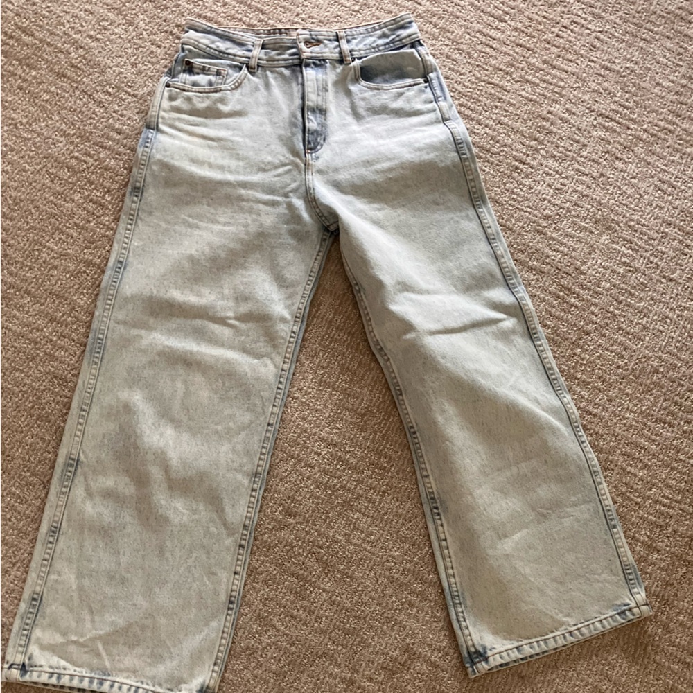Sezane Le-Crop Light Wash Straight-Leg Jeans Size 6 - Picture 15 of 16